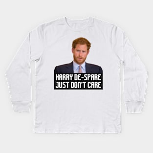 Prince Harry The Spare Heir Kids Long Sleeve T-Shirt